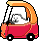 Annoying Dog overworld car.gif