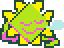 A Floradinn sleeping curled up