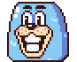 ICE-E as he appears in the Cooking Show minigame, without the silhouette