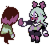 Kris and Noelle overworld ThornRing.gif