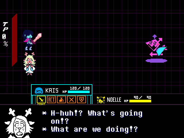 File:Noelle screenshot Chapter 2 battle.png - The Deltarune Wiki