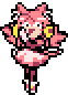 Pink laughing