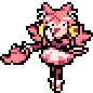 Pink pouring tea and laughing