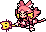 Pink's body in critical condition with an unaltered palette