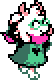 GIF of Ralsei from DELTARUNE doing a cute pirouette.
