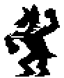 Shadowguy with cat ears, dancing in Castle Town