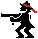 Shadowguy enemy wielding a tommy gun