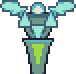 The platformer statue while in Platformer Mode displaying the Delta Rune