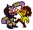 Susie and Kris overworld drink.gif