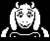 穿着教堂礼服的Toriel的头像。