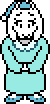 穿着睡袍的Toriel 。