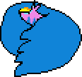 A Tropical Starwalker Bird concealing its body with its wings
