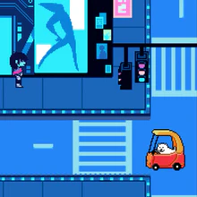 🎵Welcome to the CITY🎵 tweet having cybercity_old playing in the backround