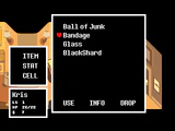 The Bandage in the Light World inventory, prior to the version 1.05 update