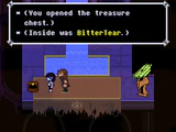 Obtaining a BitterTear from a treasure chest in the 2nd Sanctuary