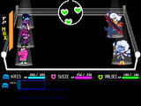 Kris attacking Lanino with the BlackShard