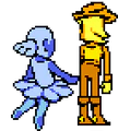 Blue embracing Yellow