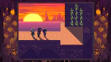 Dynamic Border for the Cliffs, lit by the gold sun. When first entering the Cliffs, this border fades in from the previous unlit version as the sun rises in-game.
