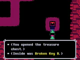 Broken Key B's location