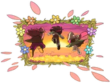 The party entering the Flower Kingdom