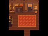 The winged circle of the Delta Rune on an illustrated calendar in the church