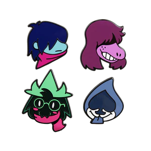 DELTARUNE Character Pin Set 1 merch.png
