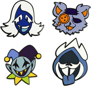 DELTARUNE Character Pin Set 2 merch.png