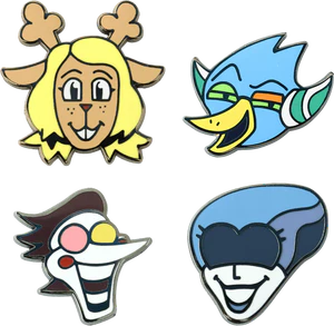 DELTARUNE Character Pin Set 3 merch.png