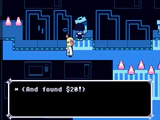 Obtaining 20 D$ from a trash can in Cyber City