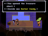 Obtaining Darker Candy from a treasure chest in the 2nd Sanctuary