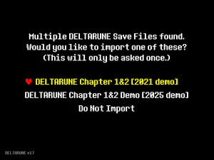 Deltarune Chapter 1&2 screenshot Nintendo Switch save data import.png