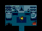 Kris's room at night at the end of Chapter 1