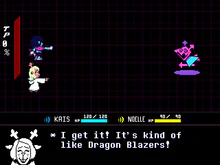 Dragon Blazers screenshot Noelle battle.png
