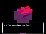 Kris obtaining an Egg in the Forest's hidden area in Chapter 1
