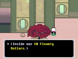 Obtaining 50 F$ from a treasure chest in Flower Castle