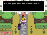 Receiving a Hot Chocolate from Asgore during the Weird Route