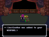 Obtaining the JusticeAxe from the Old Man