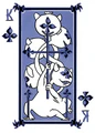 The original design of the King of Clubs in kanotynes's custom deck