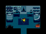 Kris's room at night at the end of Chapter 1