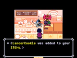 Receiving a LancerCookie in Chapter 2