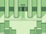 The winged circle of the Delta Rune above the temple doorway in Mancountry