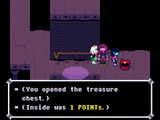 Obtaining 1 POINT from a treasure chest