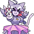 Pink's ghost's cheerful dialogue portrait