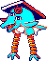 An early sprite of Poppup by Splendidland