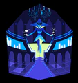 Concept art of the mansion's foyer by Gigi D.G.
