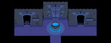 The wings of the Delta Rune decorating the doorways of Ralsei's castle