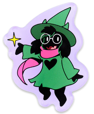 Ralsei Acrylic Clip Badge merch.png