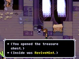 Obtaining a ReviveMint from a treasure chest in the 2nd Sanctuary