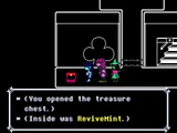 Obtaining a ReviveMint from a treasure chest in Card Castle