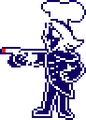 Rouxls using a laser pointer in his Chapter 3 fight